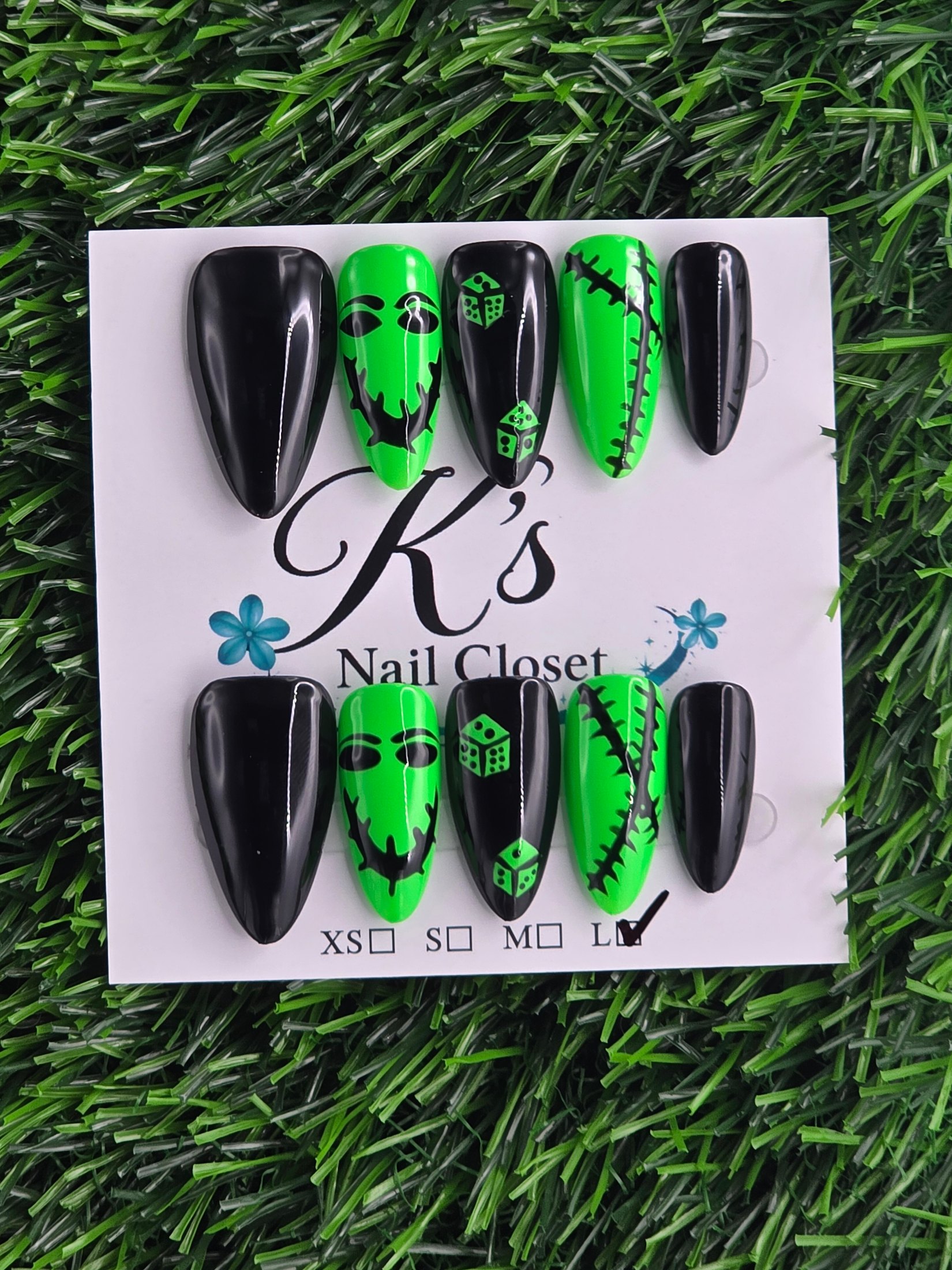 Clearance- very thin Press-On Nails - Size L
