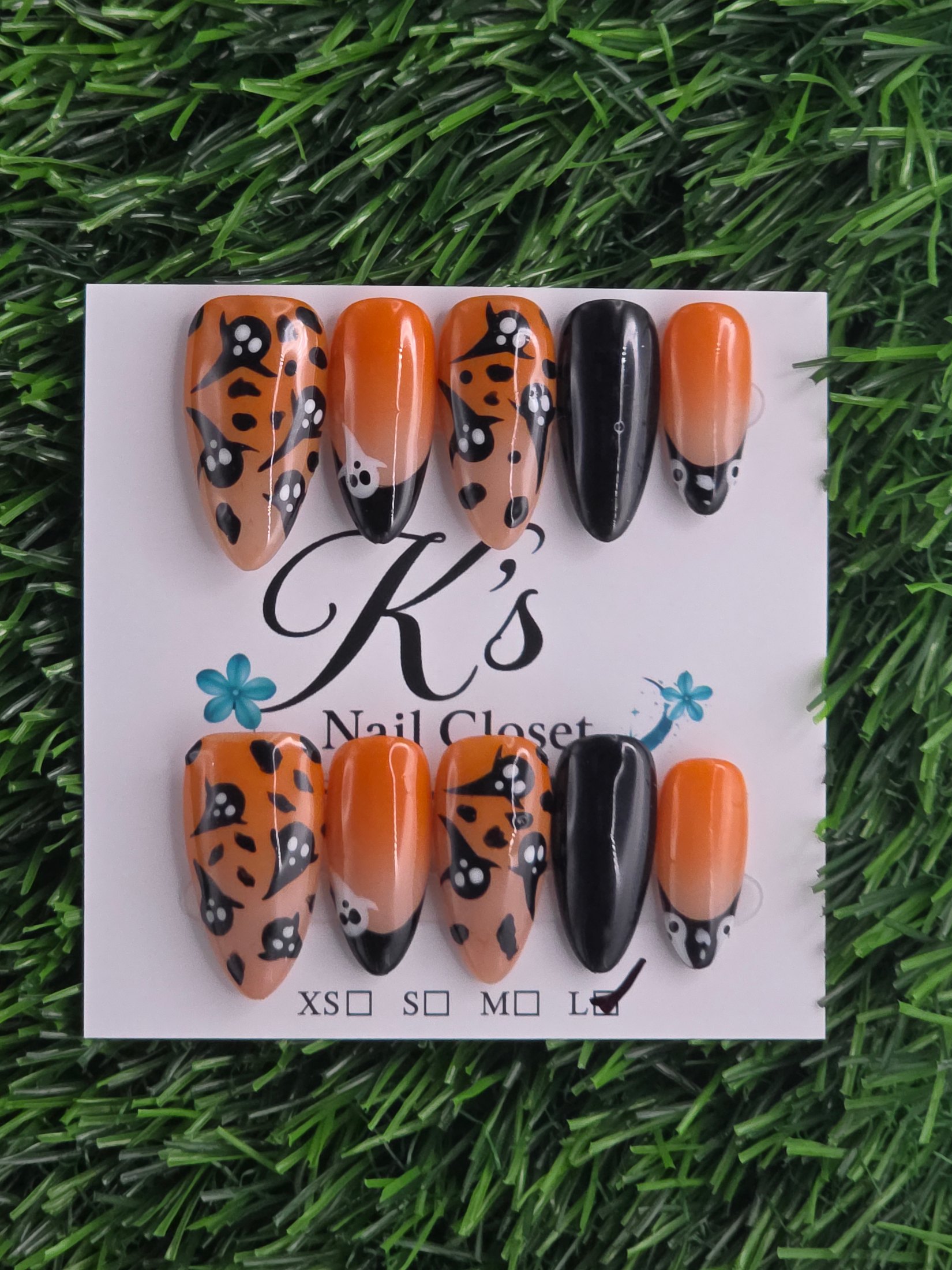 Halloween Press-On Nails - Size L