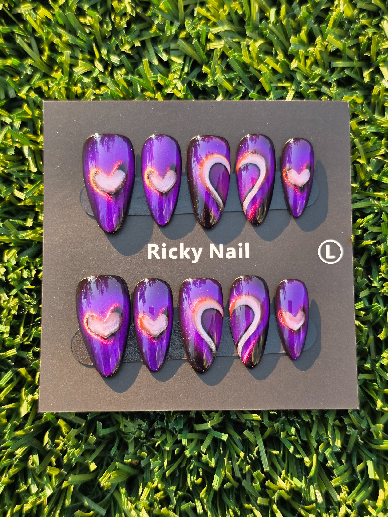 Ricky Press-On Nails - Size L
