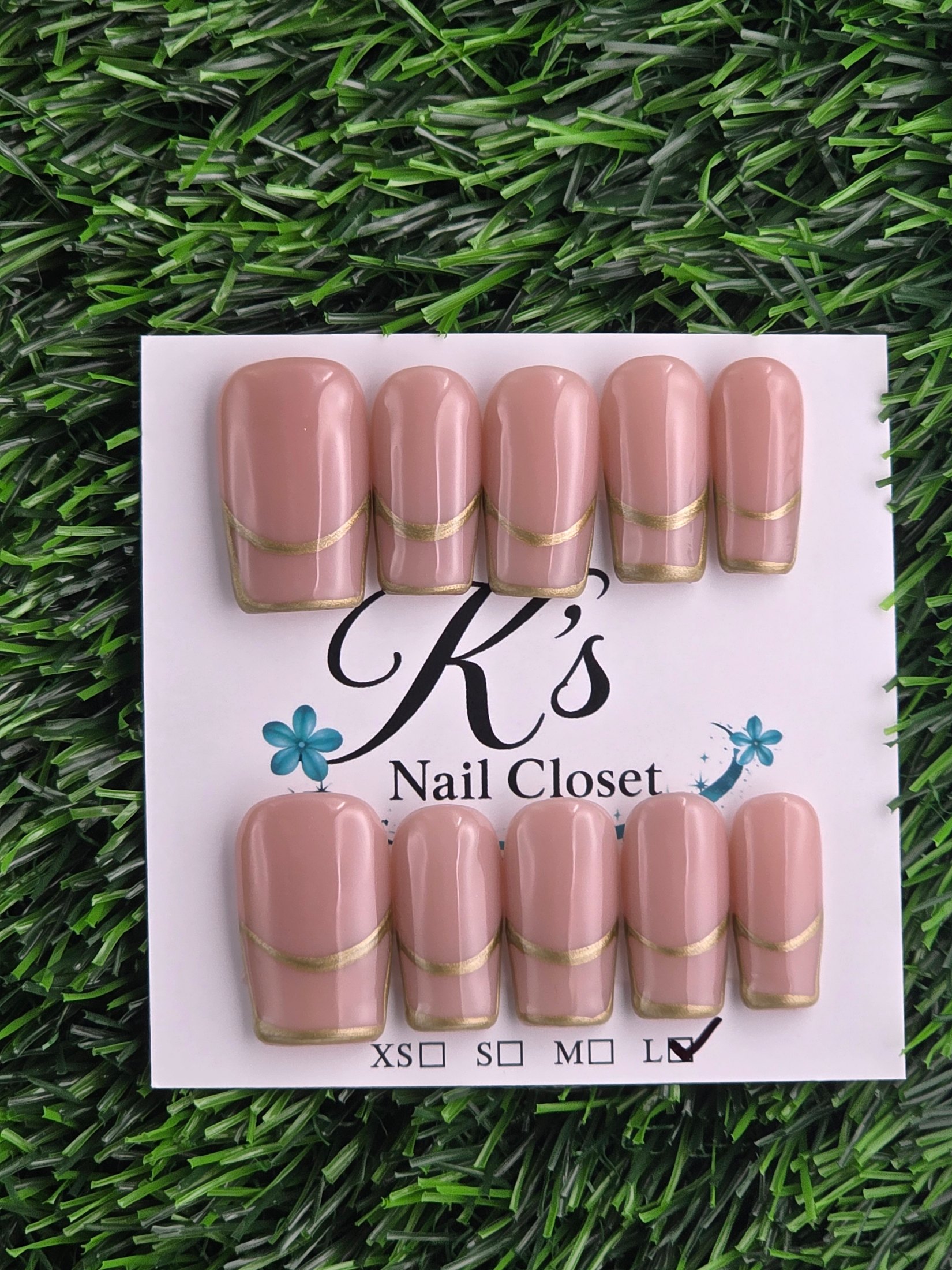 Nude w/ Gold Line Frenchie photo 1