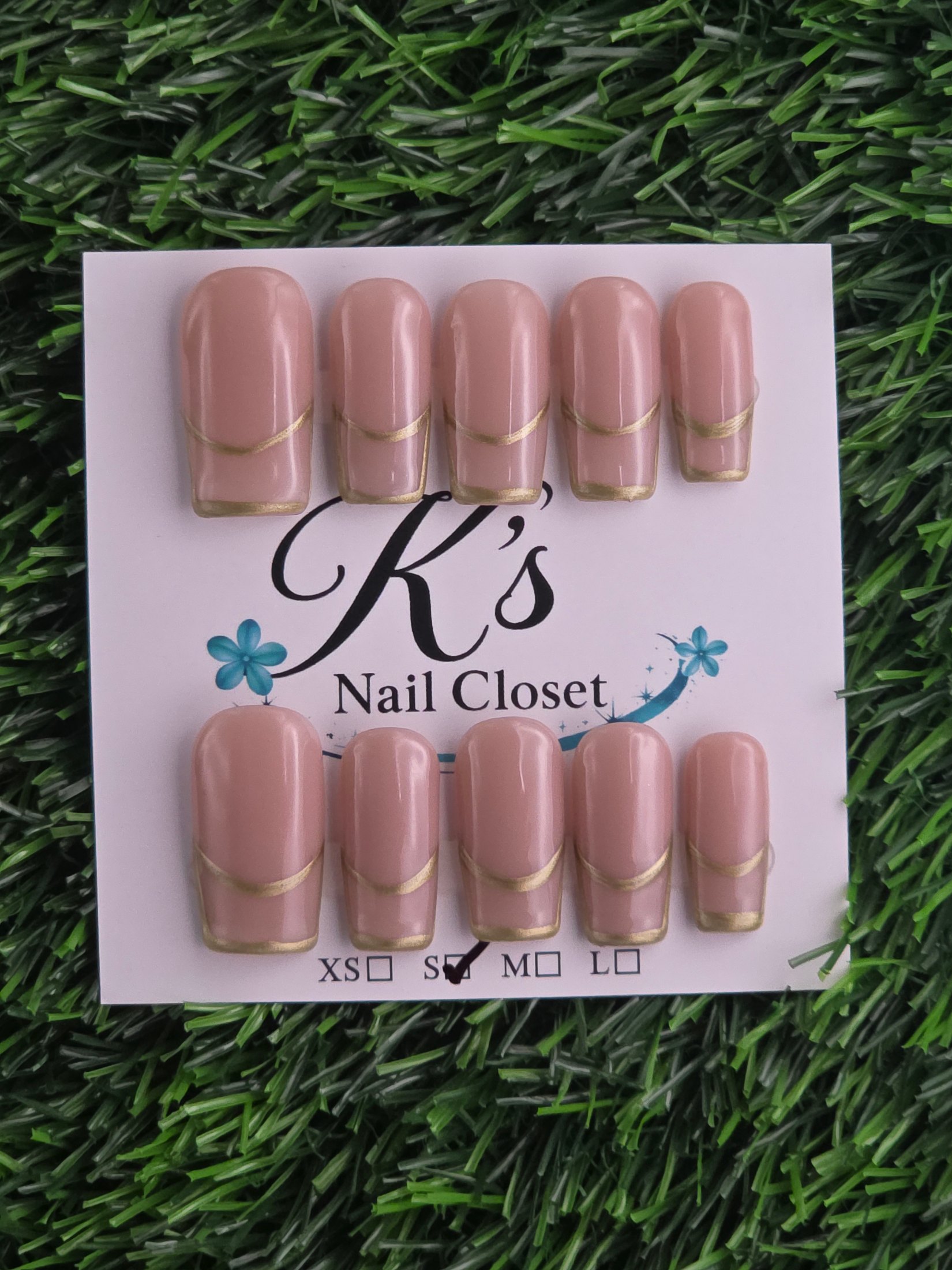 Nude w/ Gold Line Frenchie photo 1