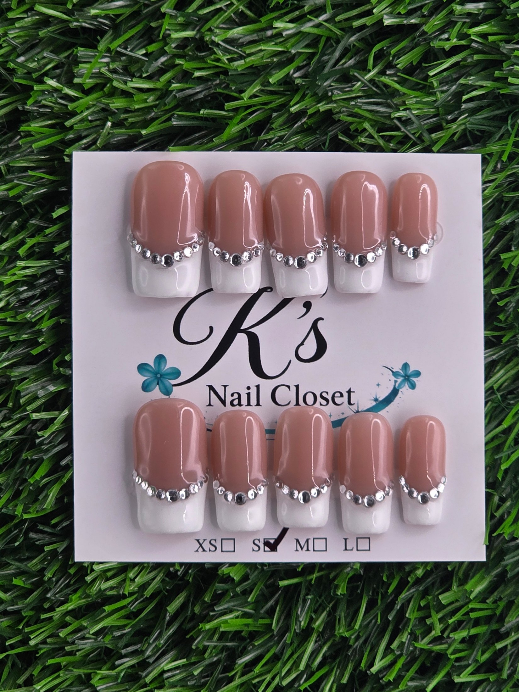 White Frenchie w/ Rhinestones photo 1