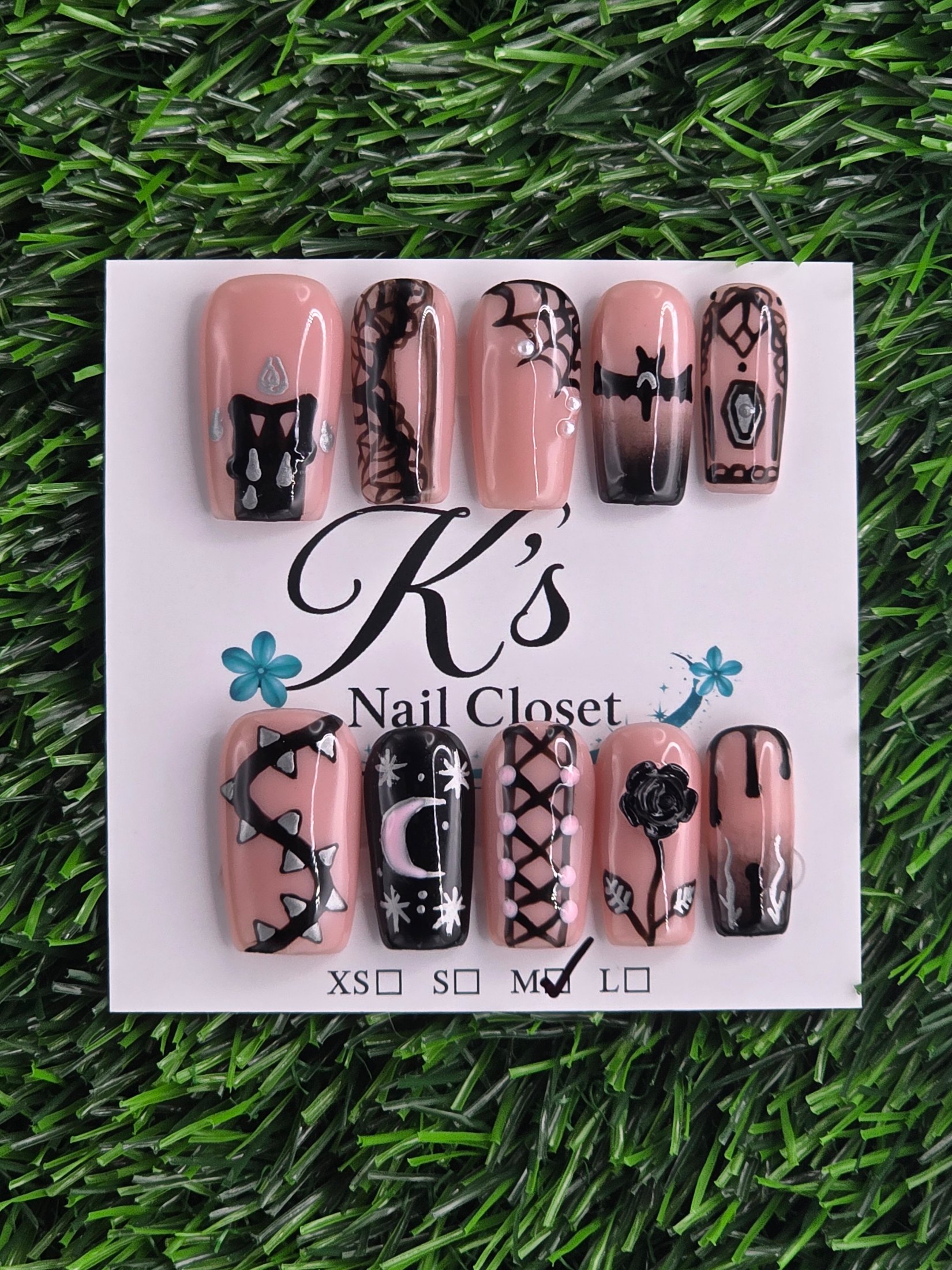 Halloween Press-On Nails - Size M