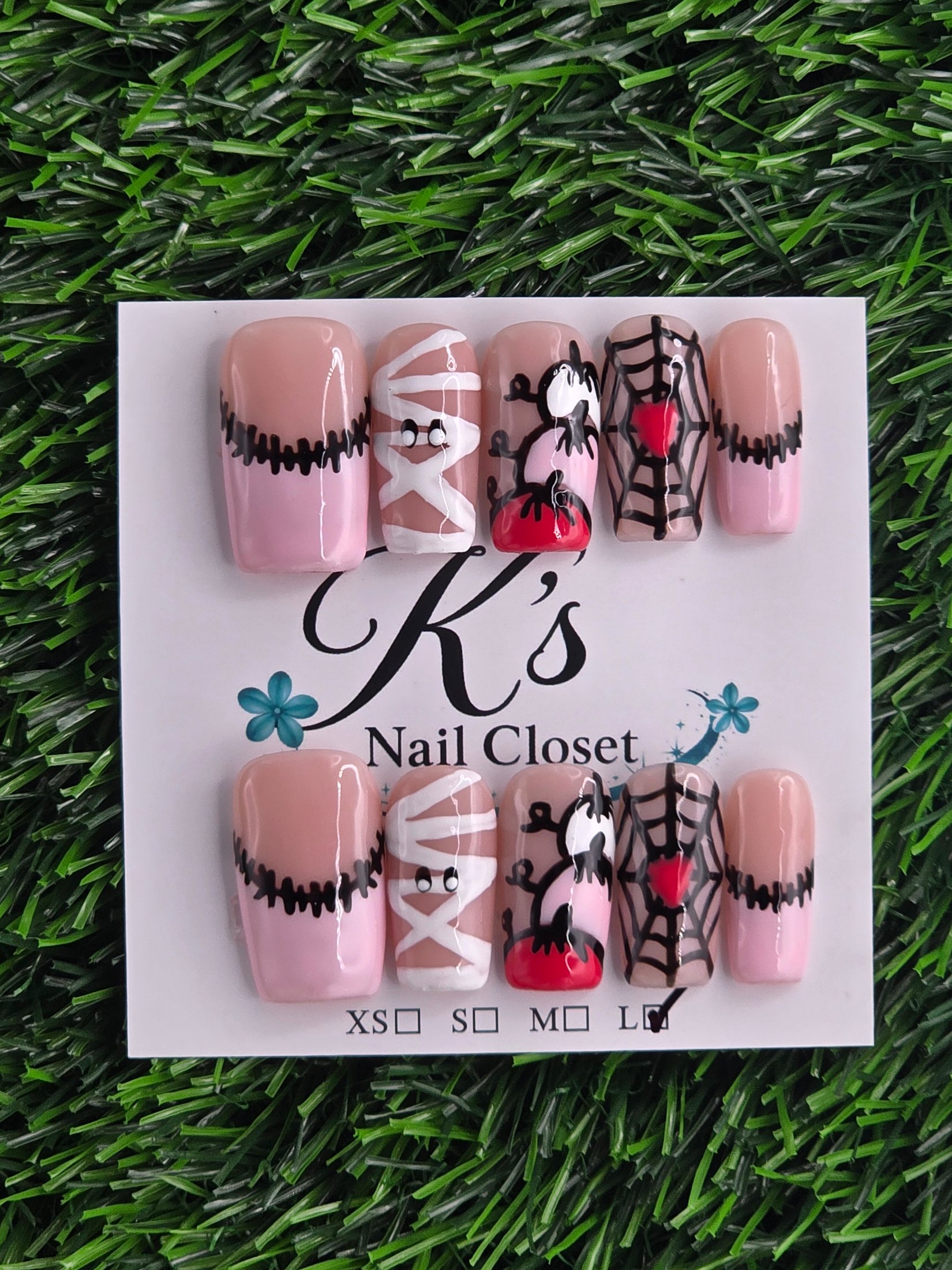 Halloween Press-On Nails - Size L