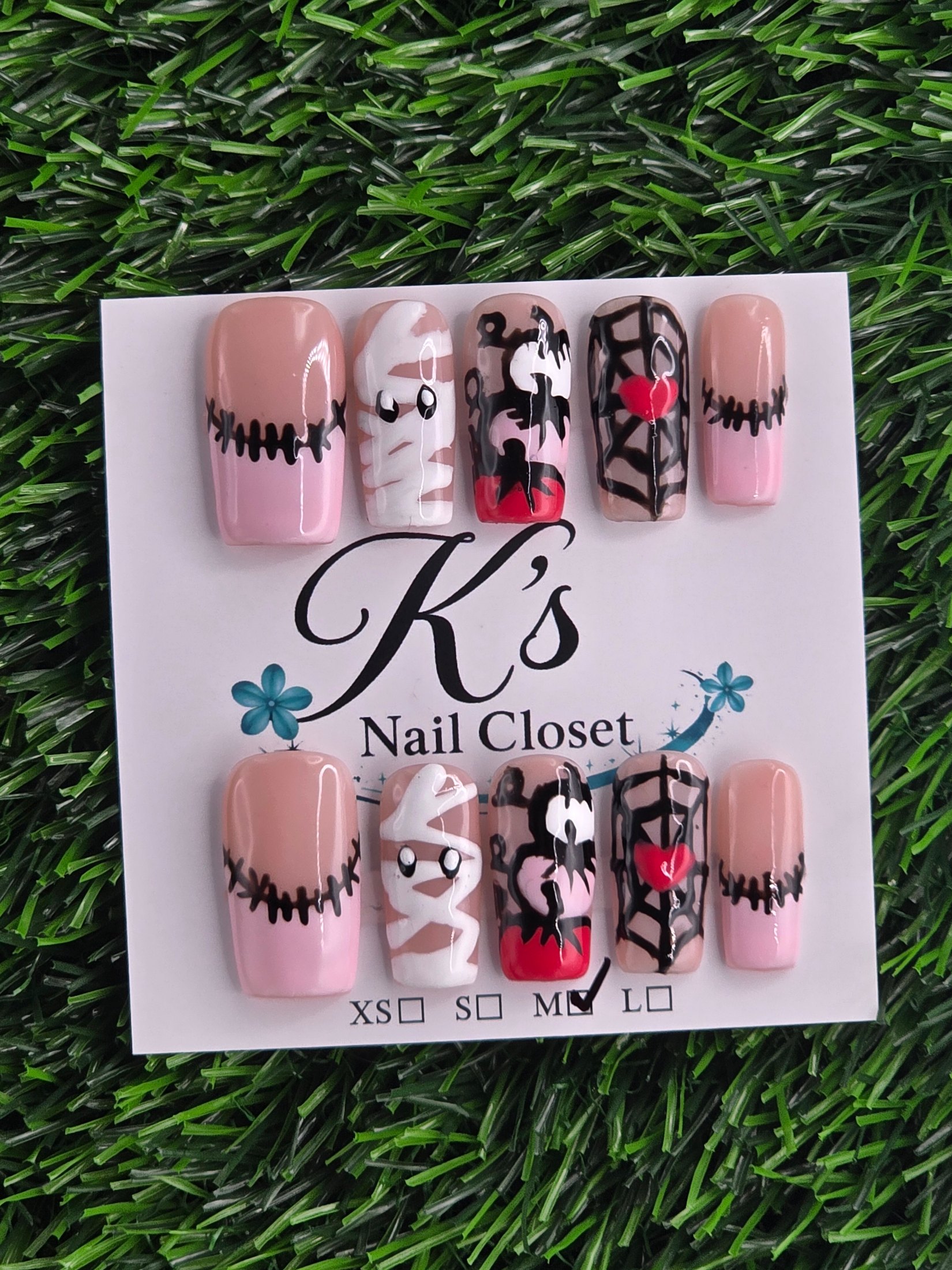 Halloween Press-On Nails - Size M