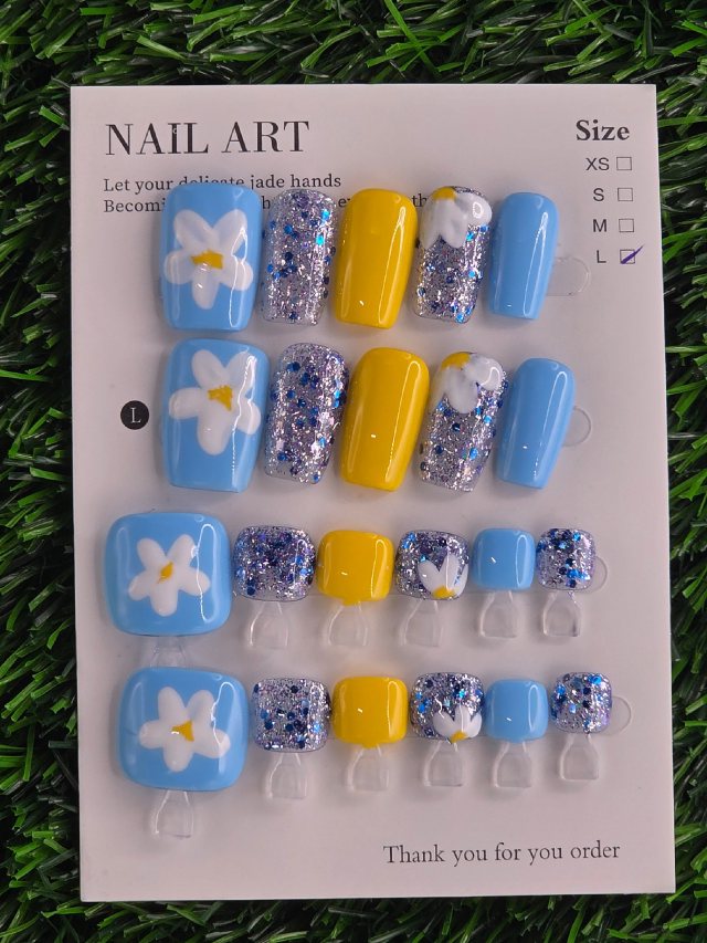 Yellow and Blue w/ Toes