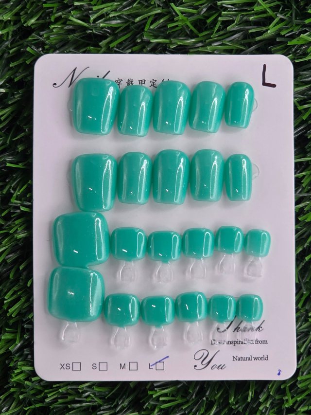 Solid Teal w/ Toes