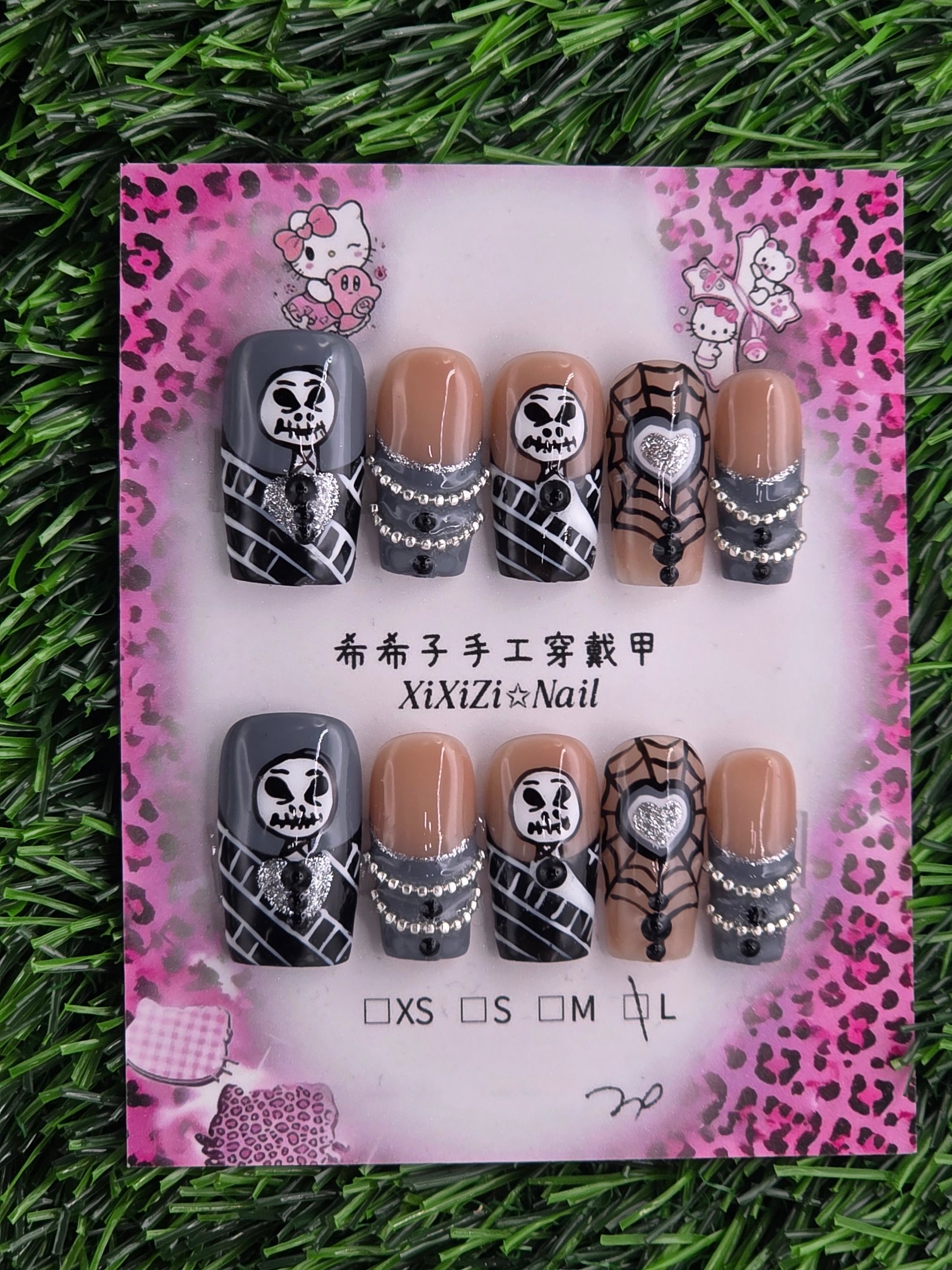 Halloween Press-On Nails - Size L
