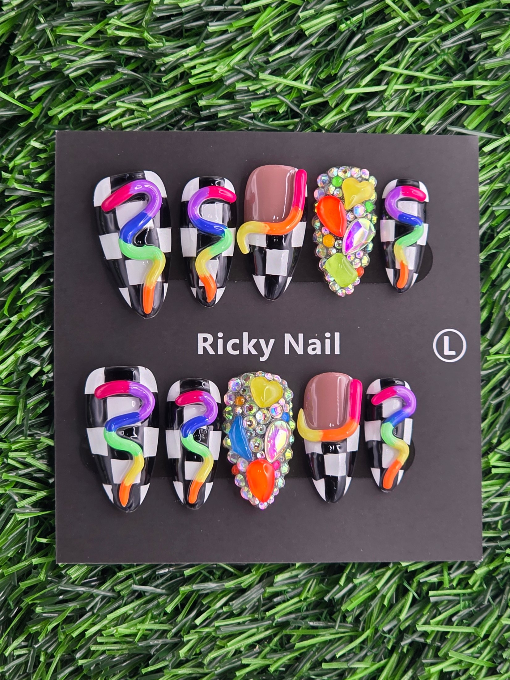 Ricky Press-On Nails - Size L