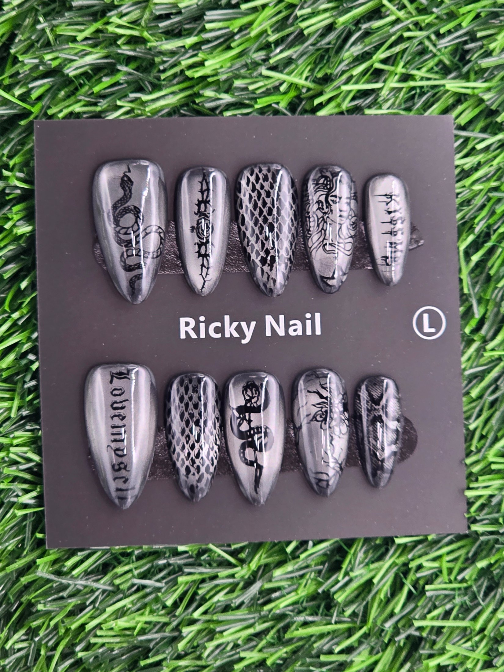 Ricky Press-On Nails - Size L