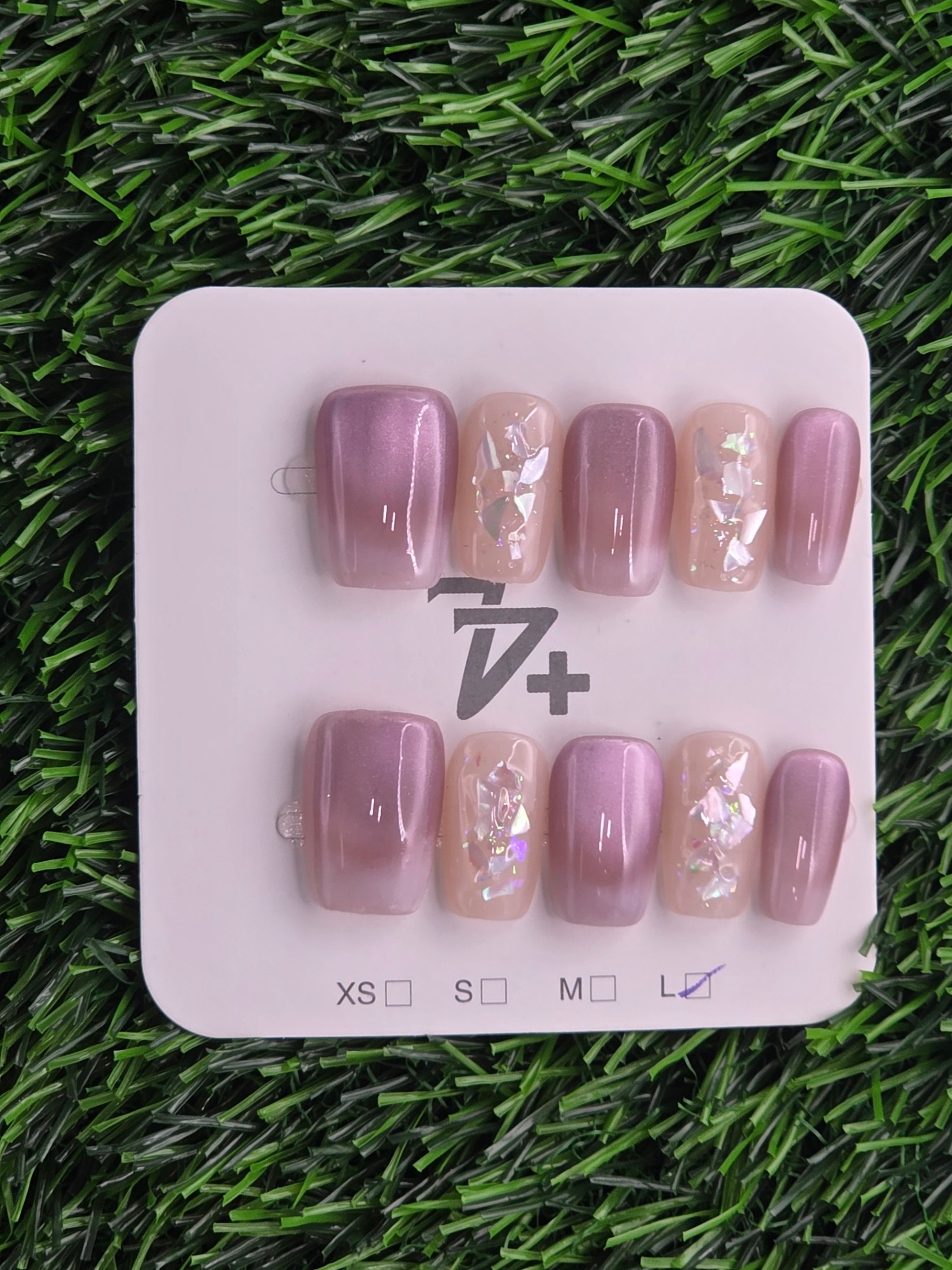 Pink and White Cateye photo 1