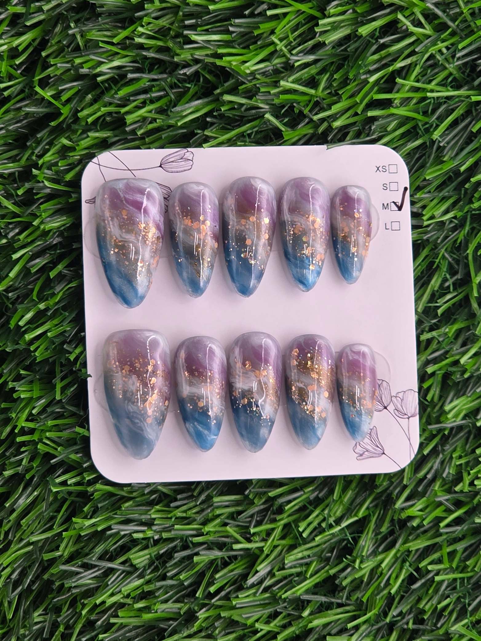 Blue and Purple Marble photo 1