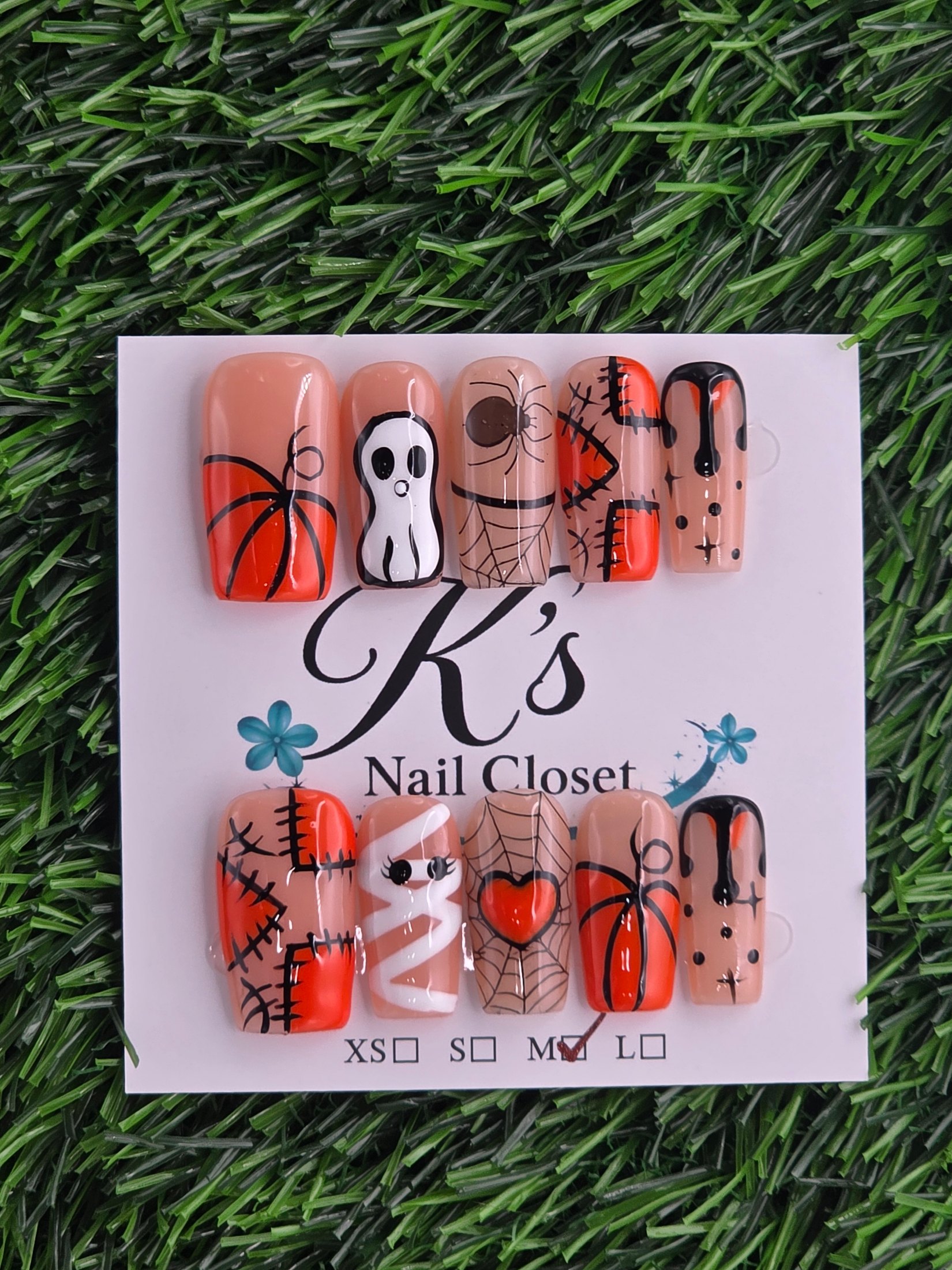 Halloween Press-On Nails - Size M