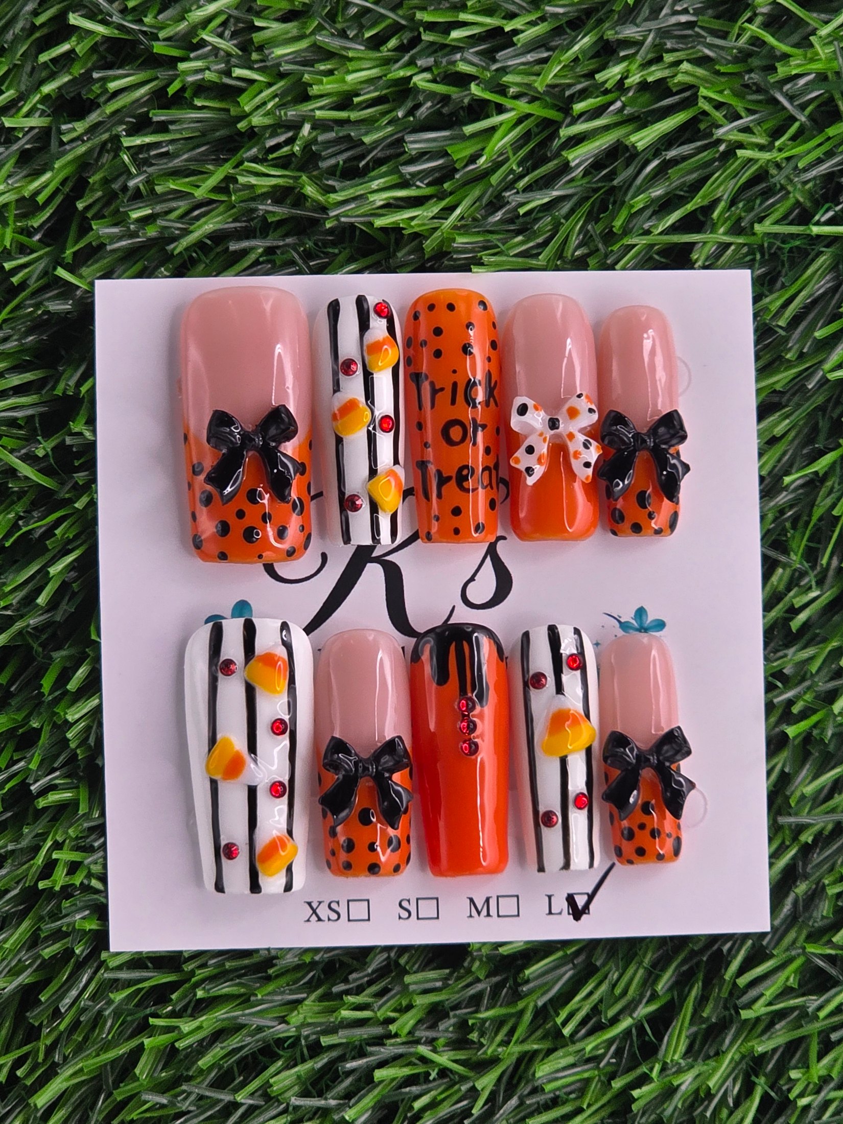 Halloween Press-On Nails - Size L