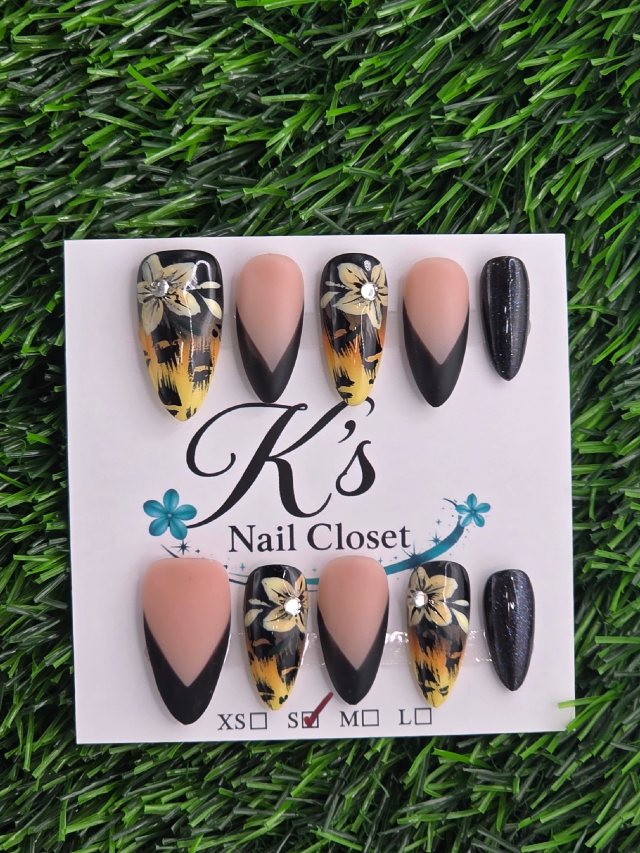 Black Frenchie w/ Animal Print