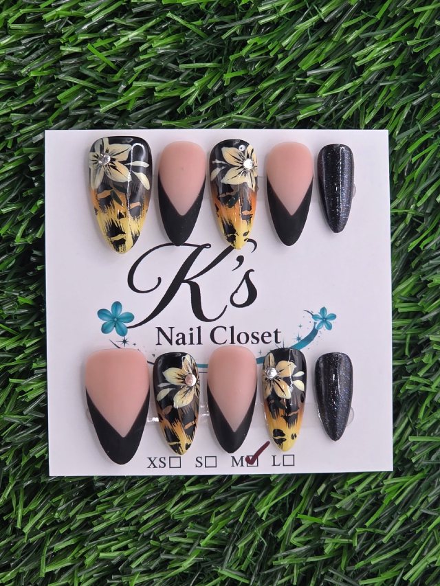 Black Frenchie w/ Animal Print