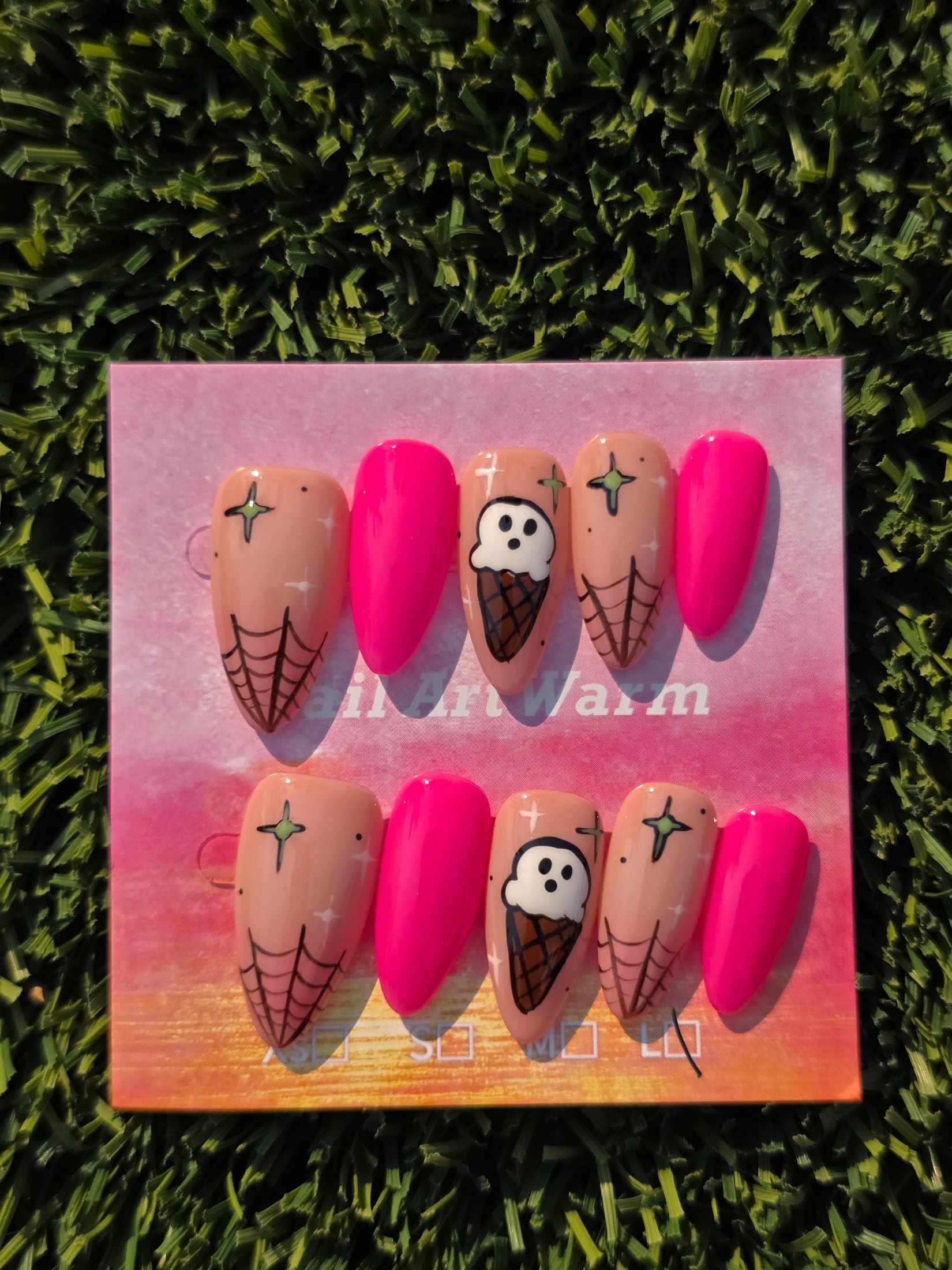 Summerween Press-On Nails - Size L