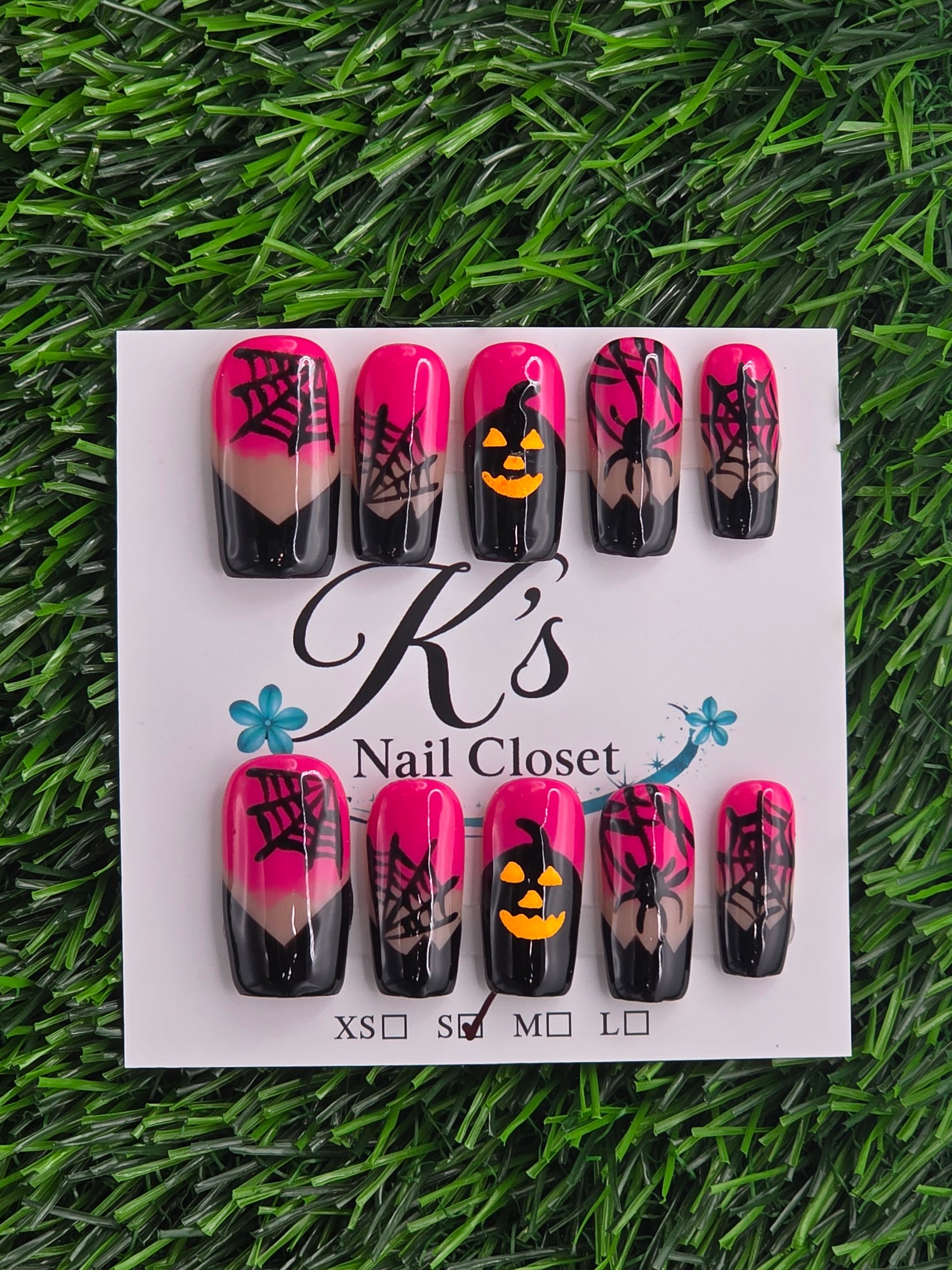 Halloween- Glow in the dark Press-On Nails - Size S