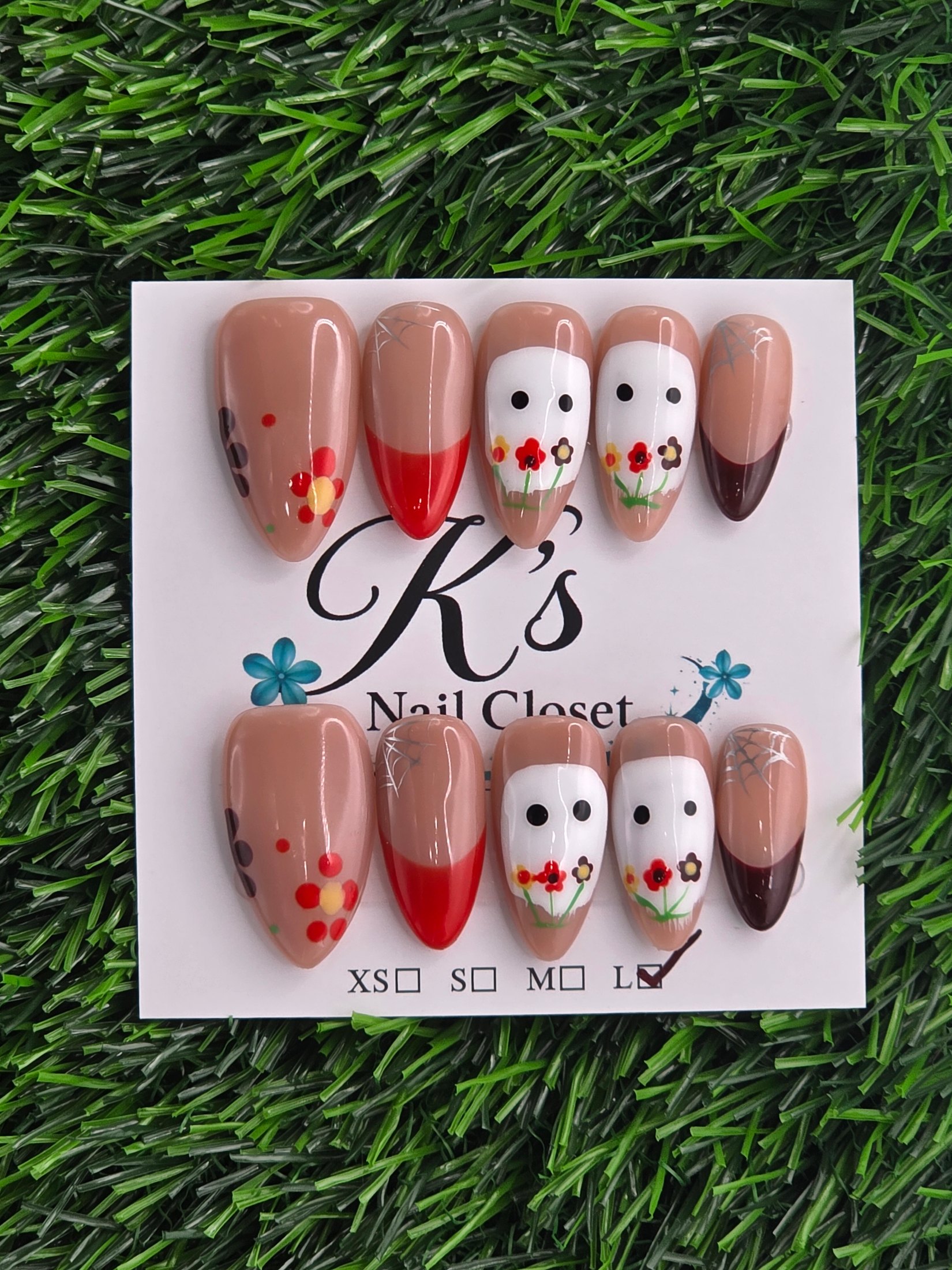 Summerween Press-On Nails - Size L