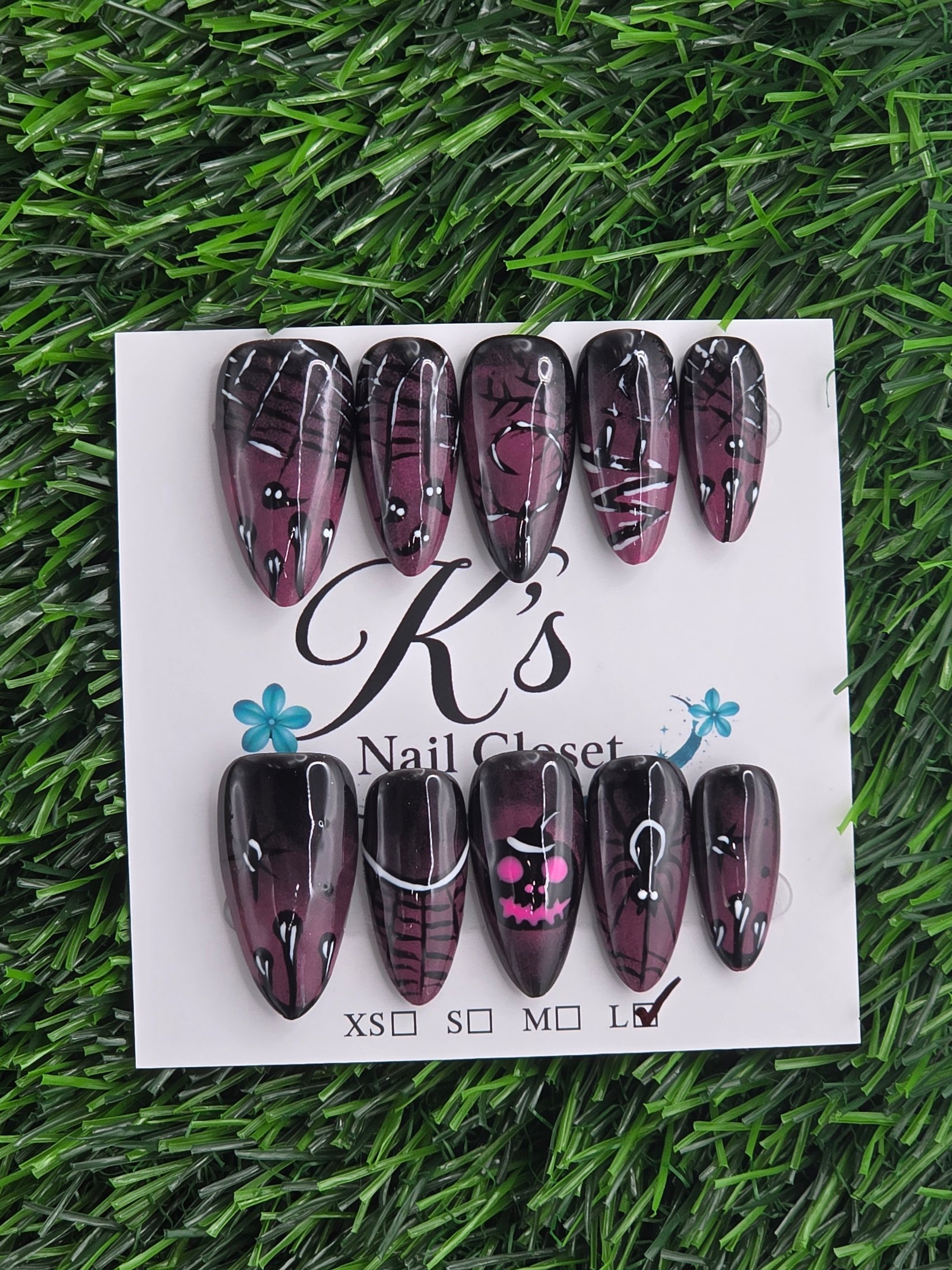 Halloween Press-On Nails - Size L
