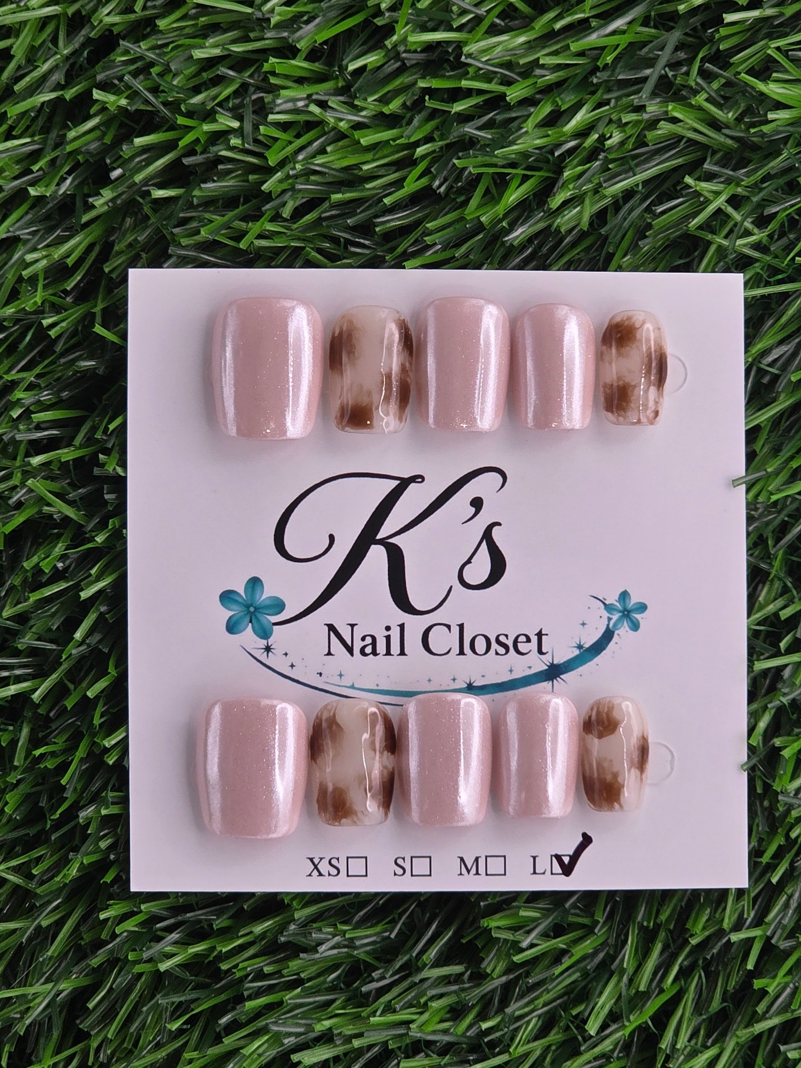 Shimmer Press-On Nails - Size L