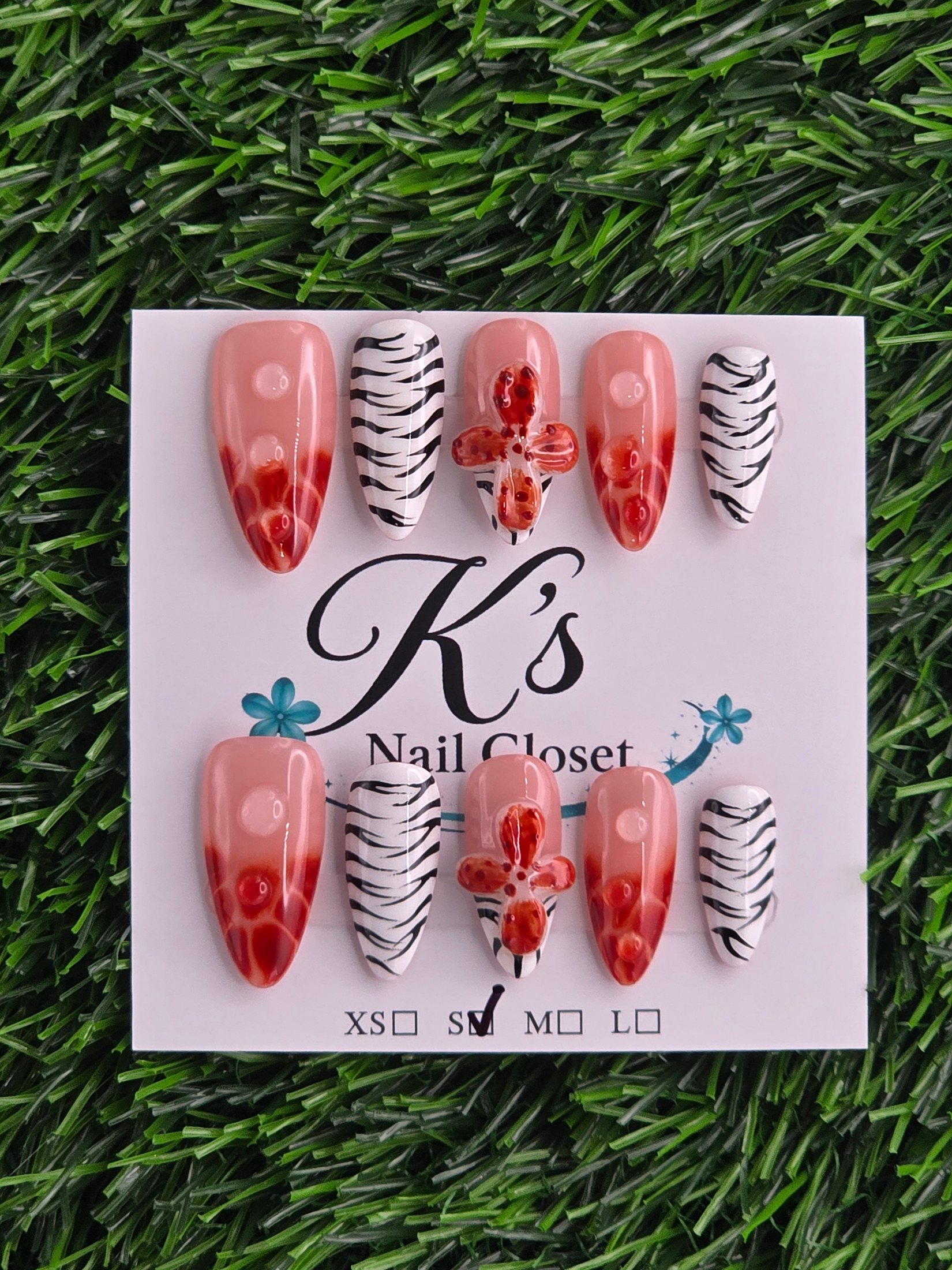Red w/ Animal Print