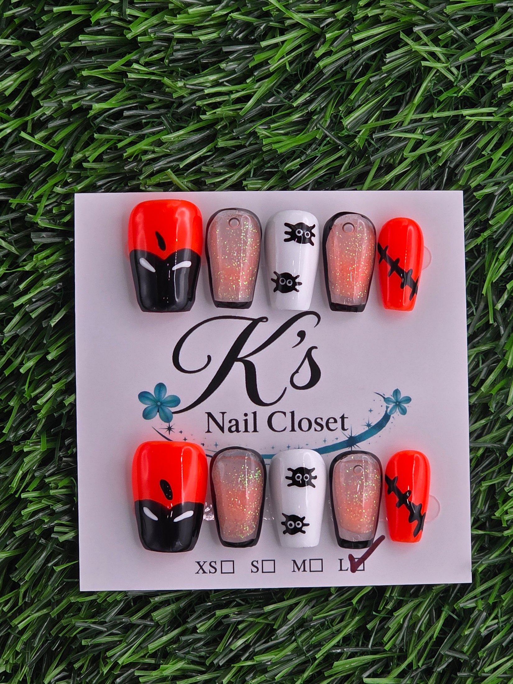 Halloween- Water Nails - Size L