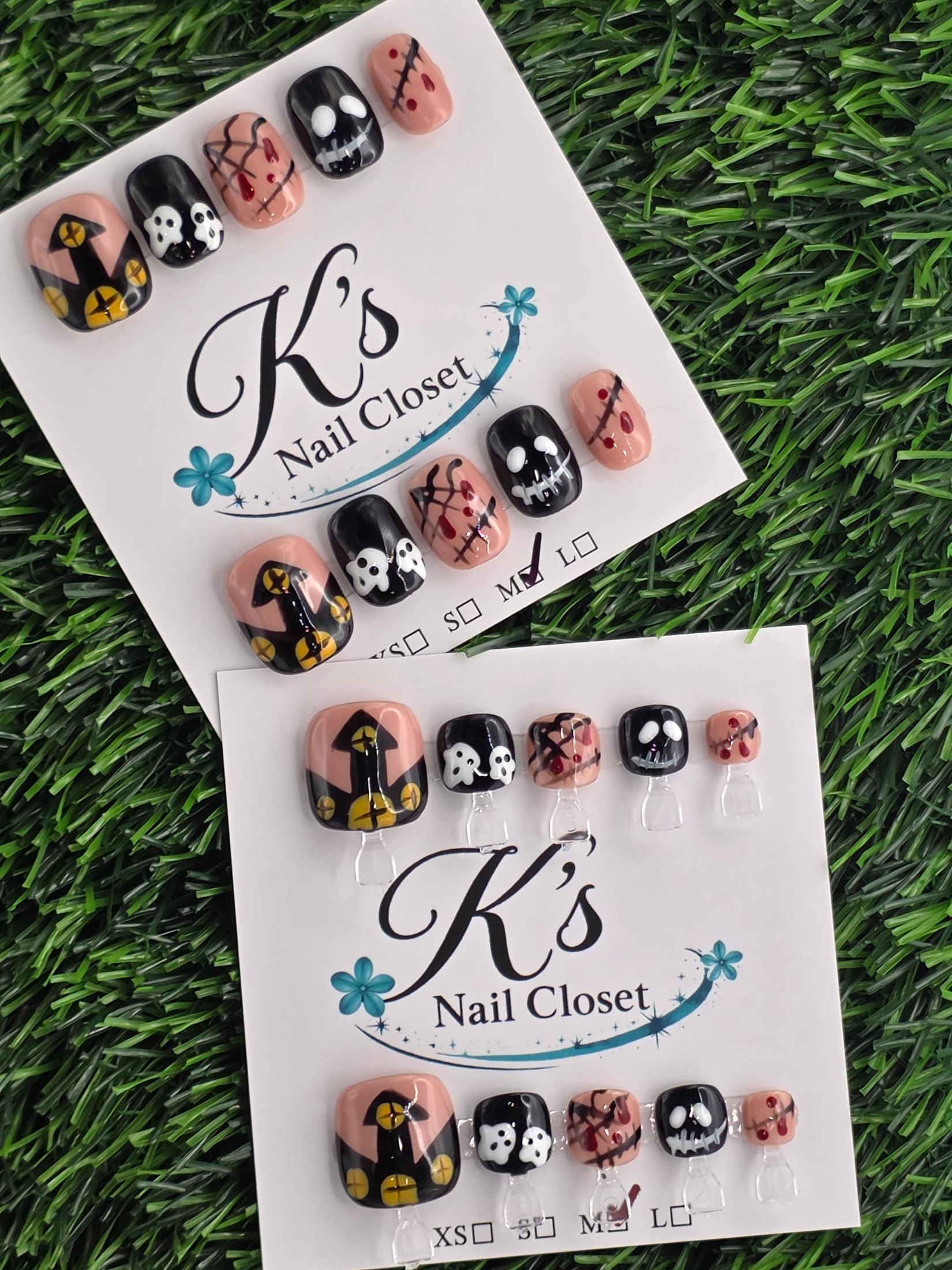 Halloween- Matching Set Press-On Nails - Size M