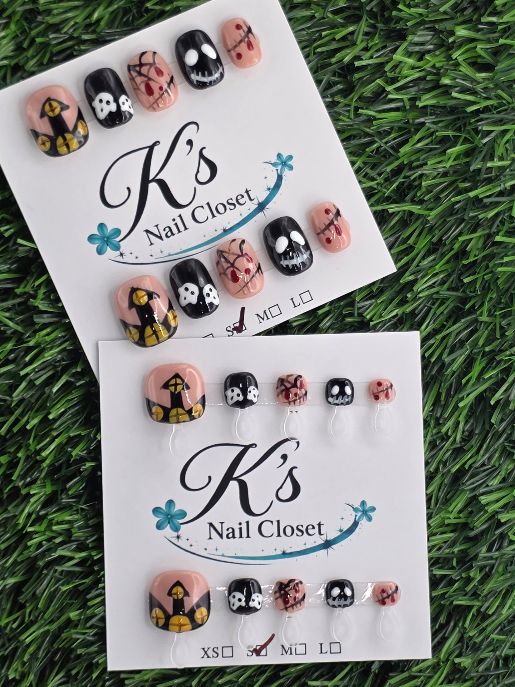 Halloween- Matching Set Press-On Nails - Size S