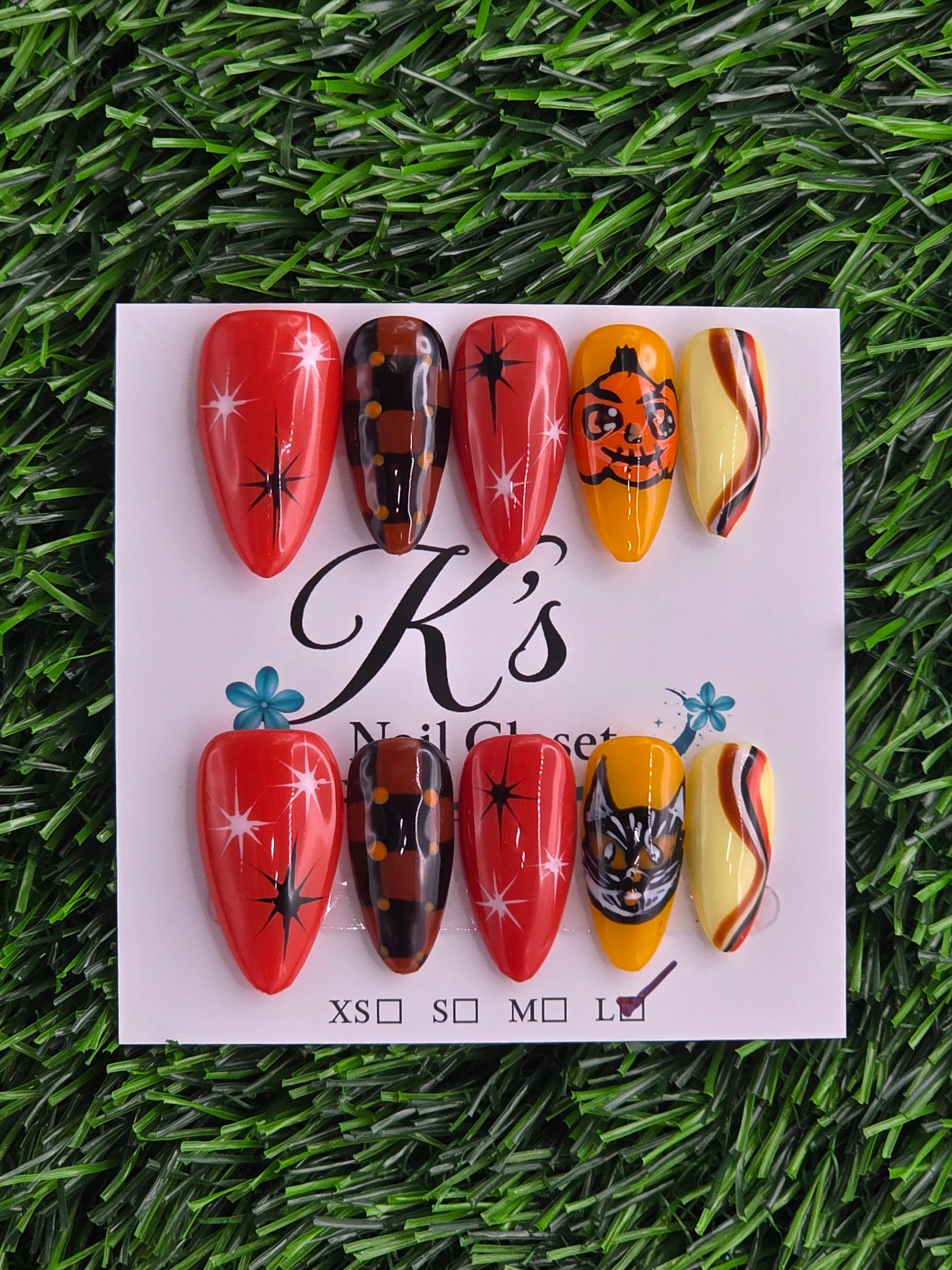 Halloween Press-On Nails - Size L
