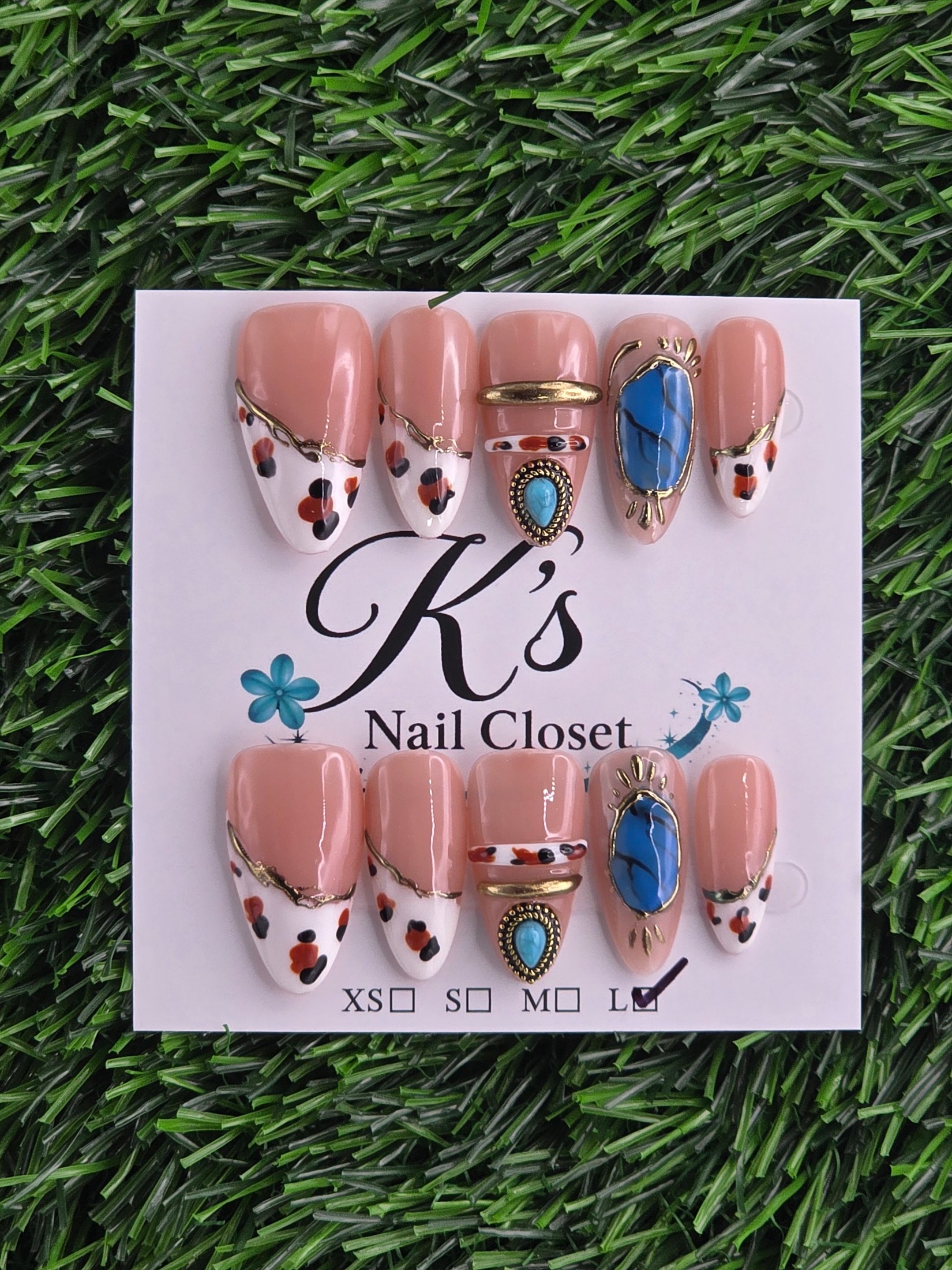 Western Press-On Nails - Size L
