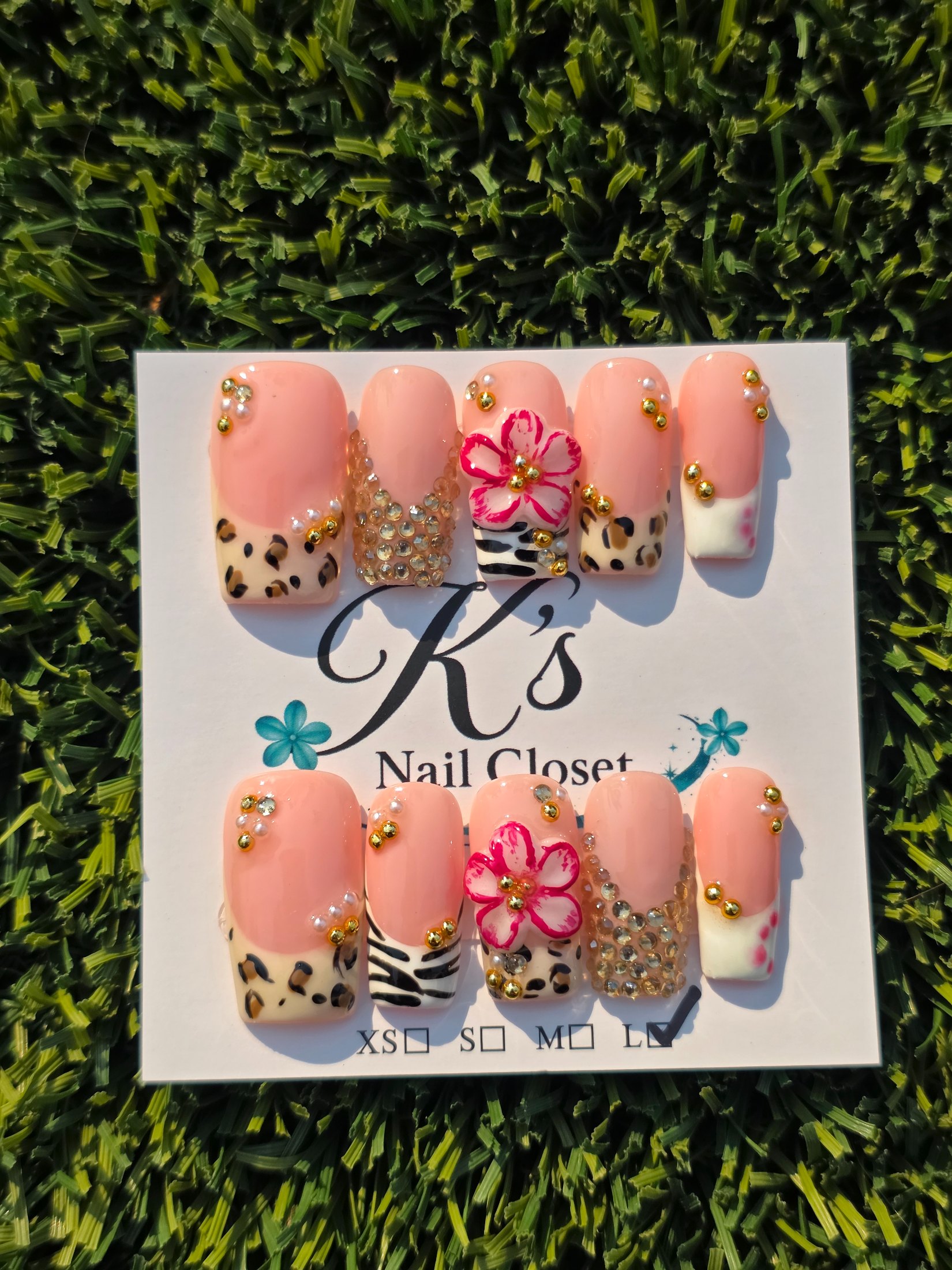 Animal print Press-On Nails - Size L