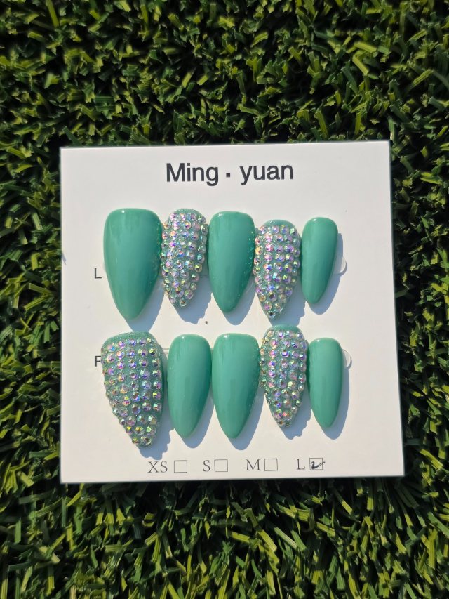 Mint green bling