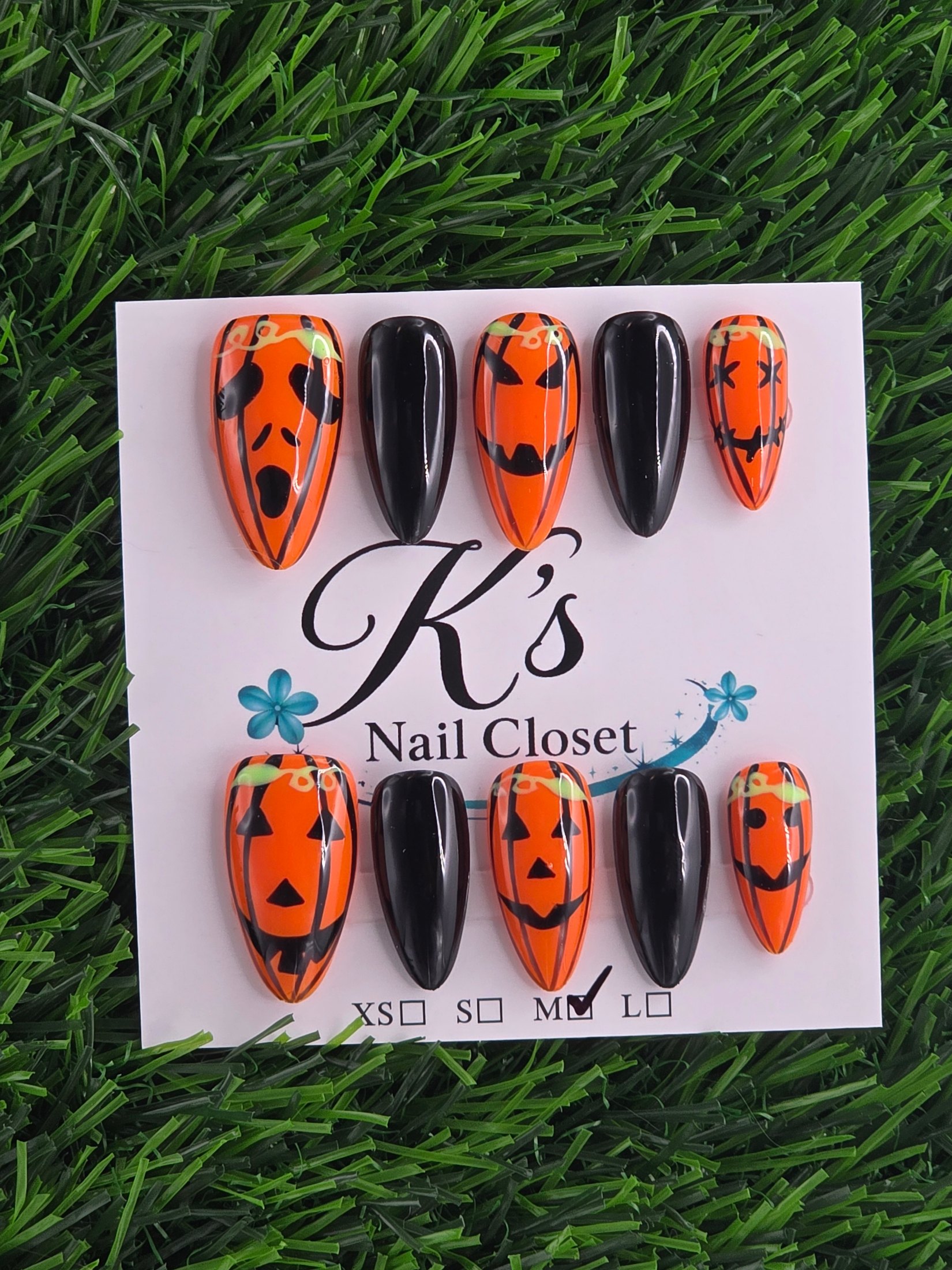 Halloween Press-On Nails - Size M
