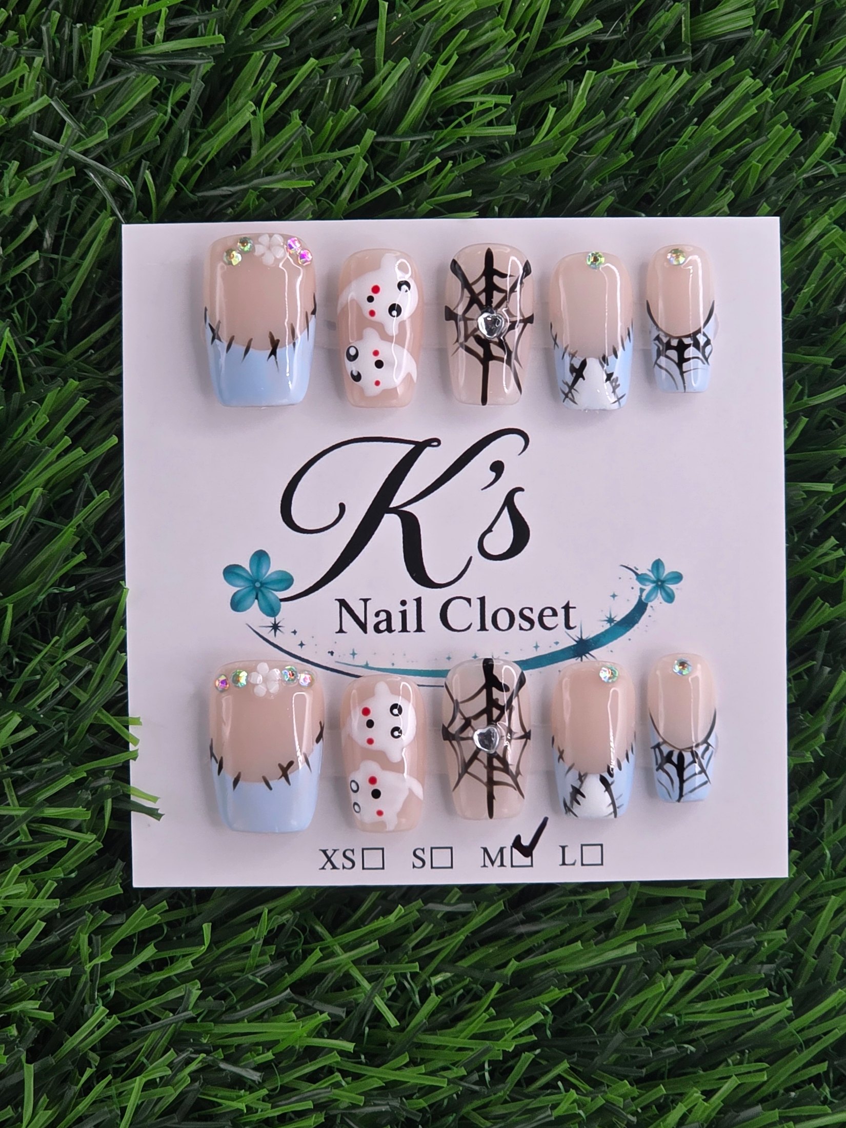 Halloween Press-On Nails - Size M
