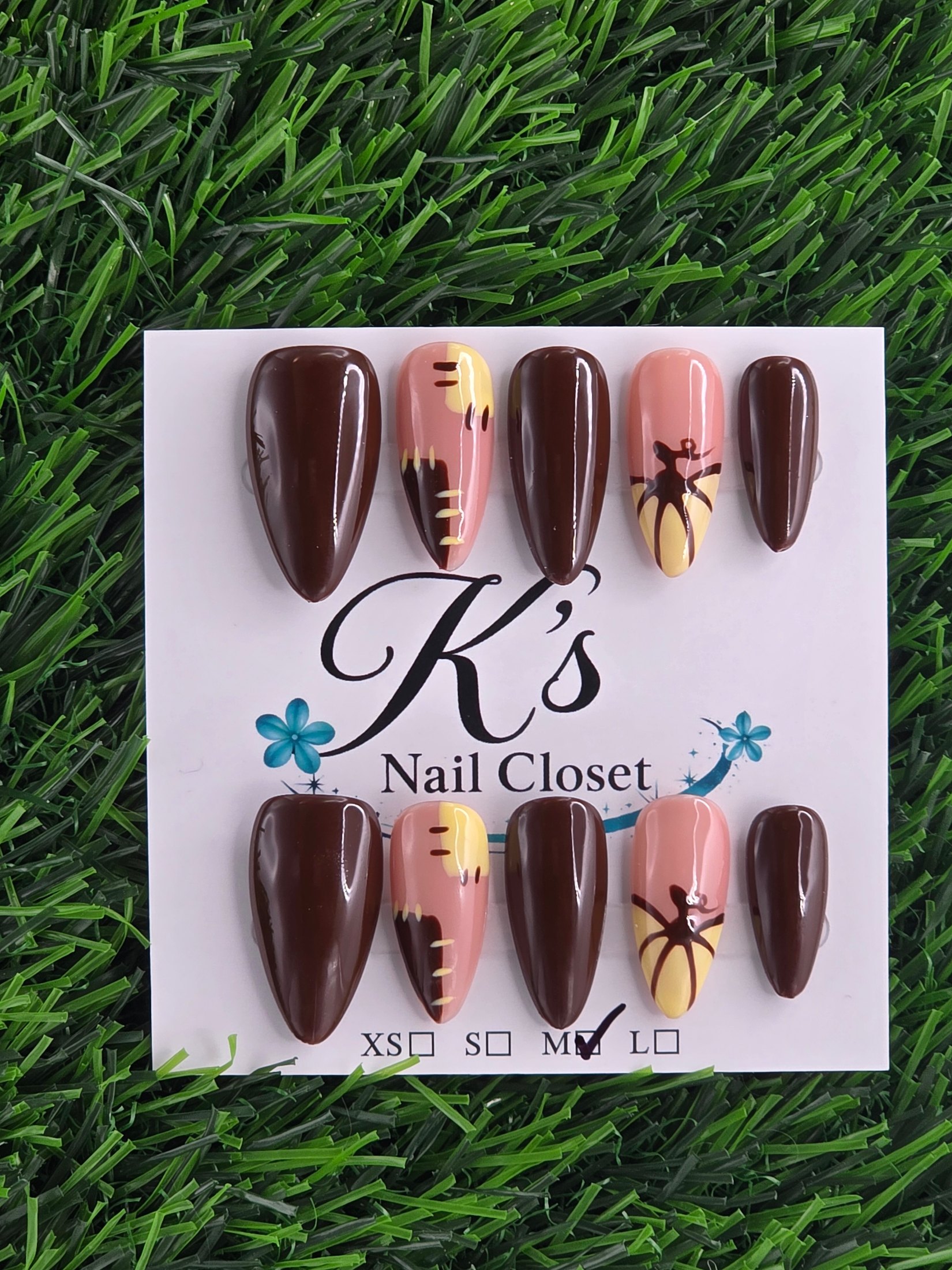 Fall Press-On Nails - Size M