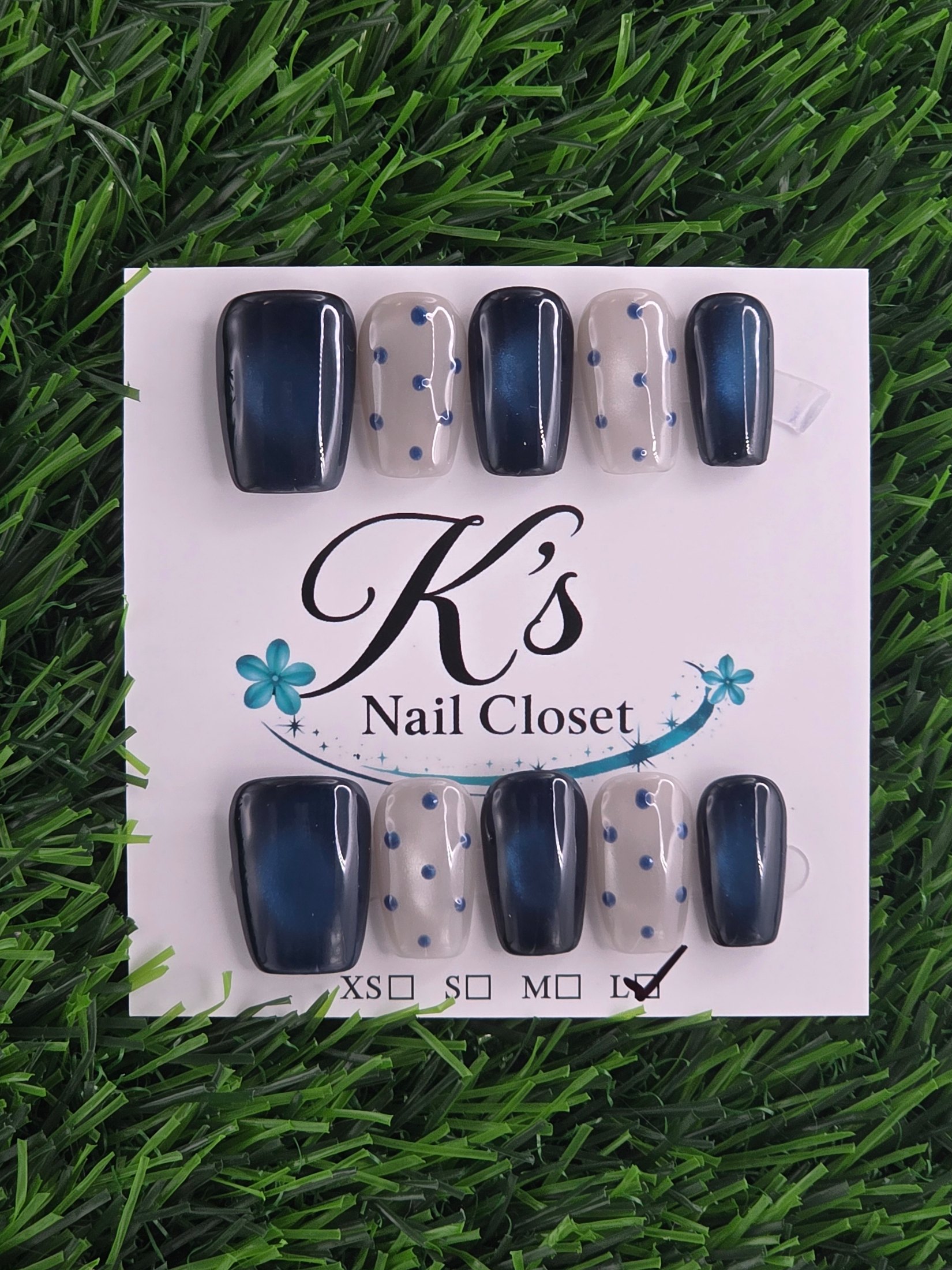 Blue Cateye w/ Polka Dots photo 1