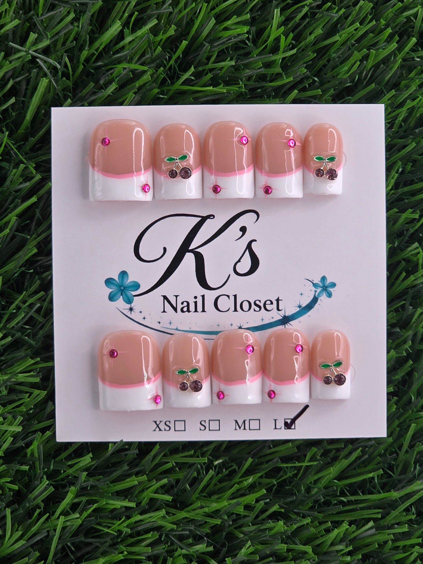 White Frenchie w/ Cherry Charms photo 1