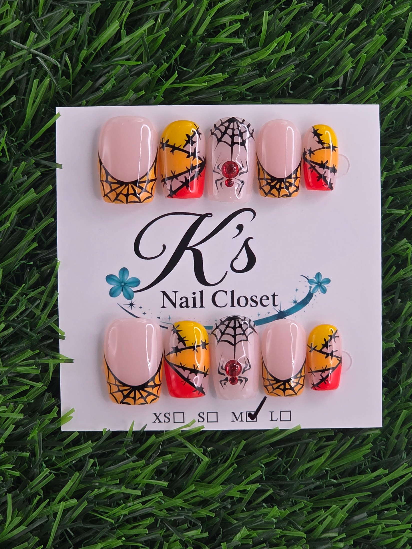 Halloween Press-On Nails - Size M