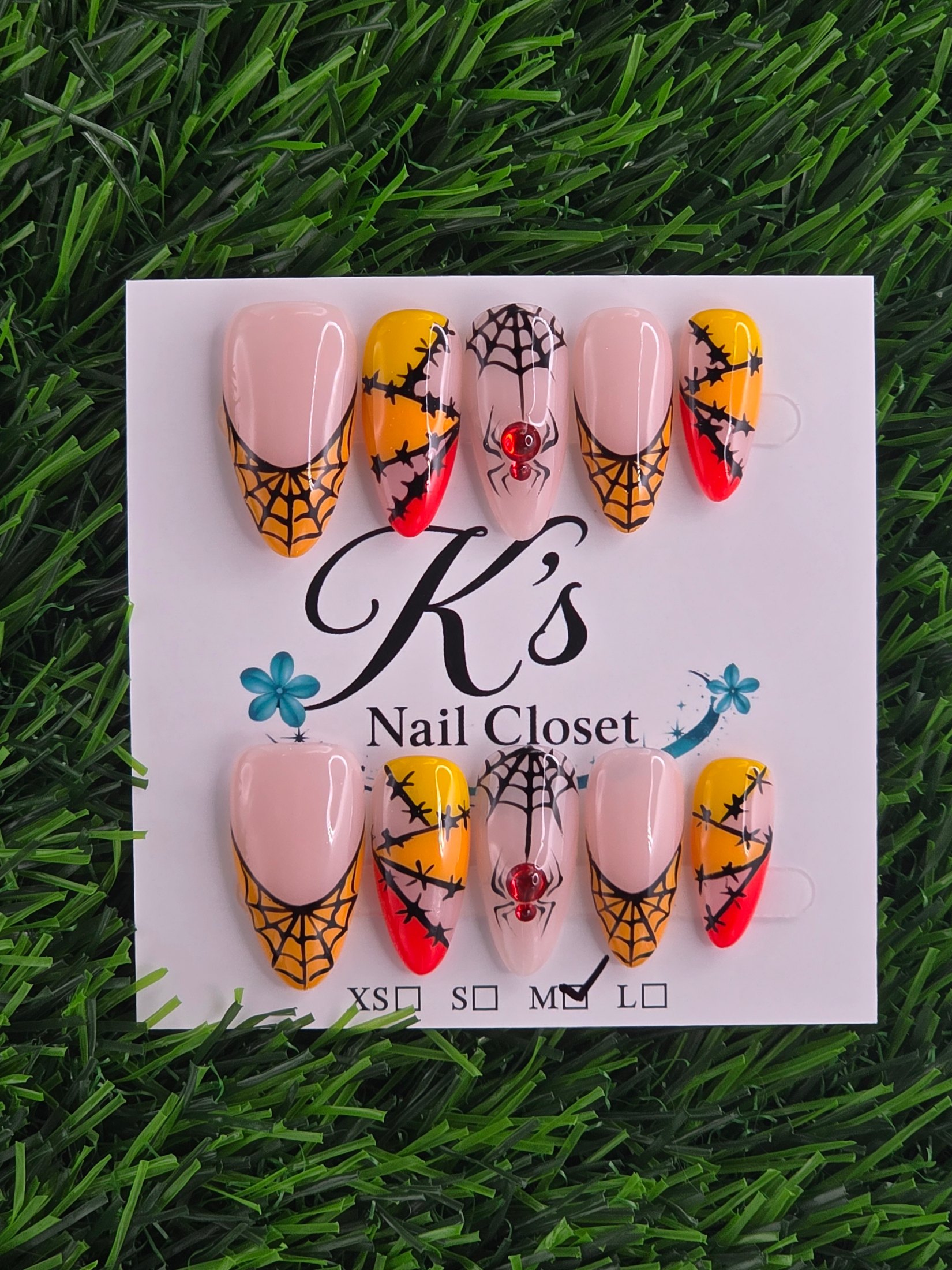 Halloween Press-On Nails - Size M